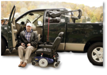Custom Wheelchair lift installations for trucks at FastServ Medical